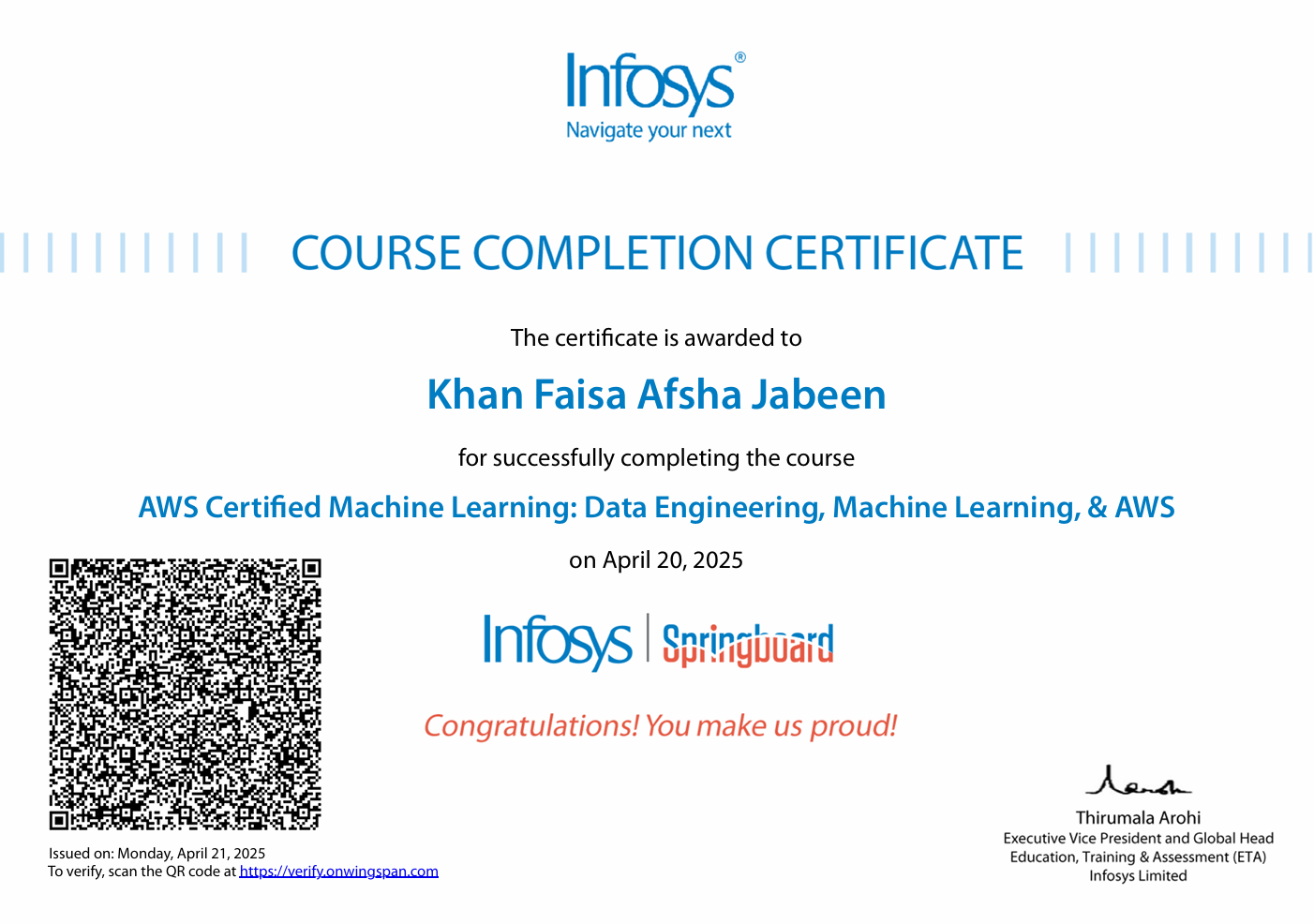 Udemy Data Science & AI Masters Certificate